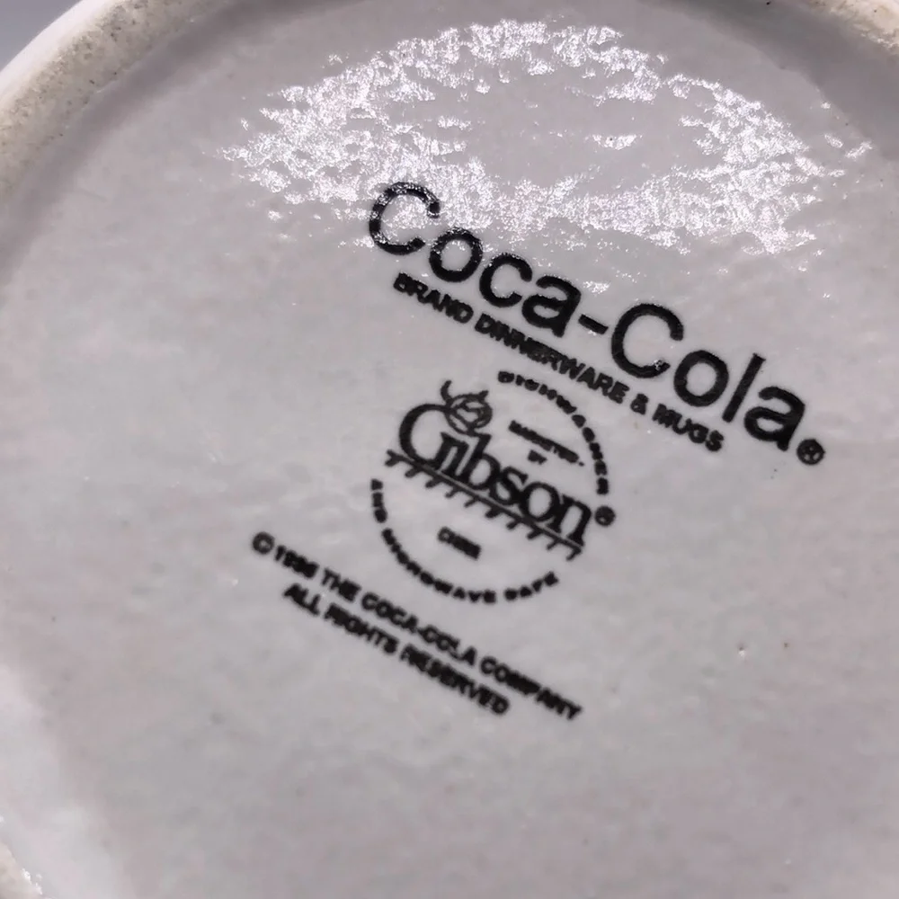 Vintage 1996 Coca-Cola white Polar Bear in Calvin Klein Jeans Coffee Mug